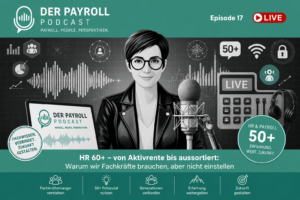 Ältere Mitarbeiter in Payroll und HR