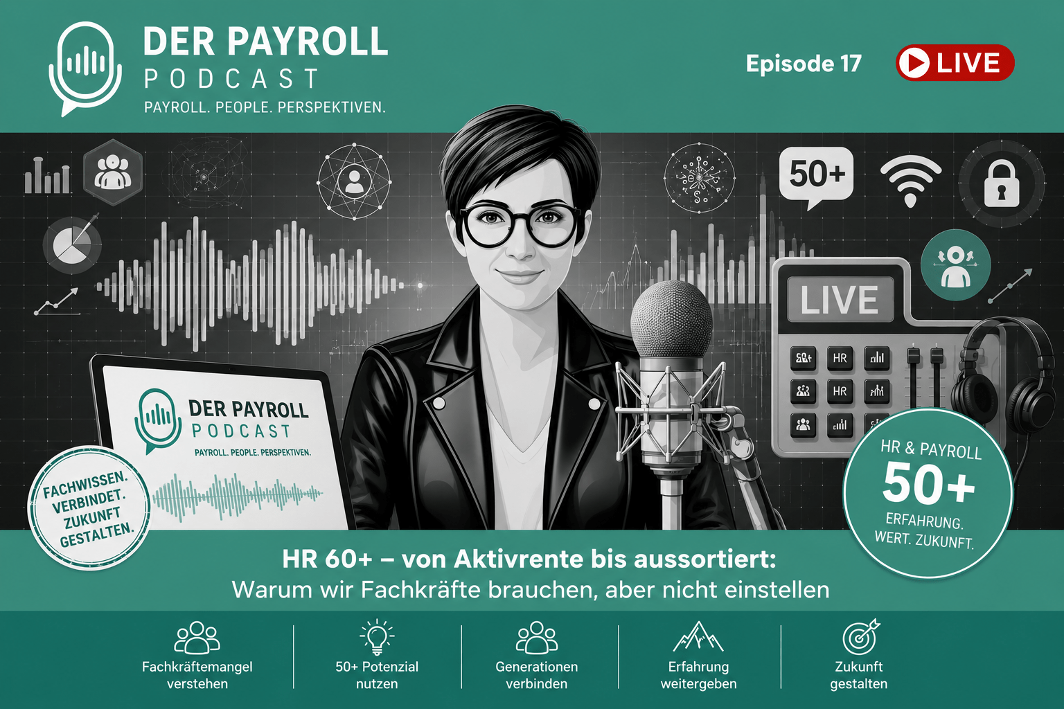 Ältere Mitarbeiter in Payroll und HR